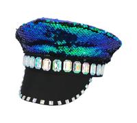CASQUETTE SEQUIN RÉVERSIBLE NOIR ADULTE