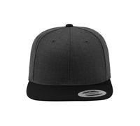 Yupoong Flexfit Unisex Kappe Classic Snapback 2-Tone, zweifarbige blanko Cap mit geradem Schirm, One Size Einheitsgröße für Männer und Frauen, Farbe nvy/maroon