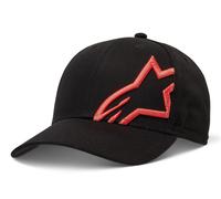 Casquette Snapback 6 panneaux Alpinestars homme ~ Corp Snap 2 noir rouge chaud