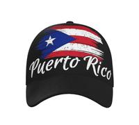 Casquette Snapback avec Drapeau de Porto Rico, Casquettes de Baseball de Porto Rico, Chapeau de Soleil Puerto, Casquette de Camionneur Puerto réglable pour Femmes et Hommes