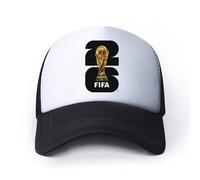 Casquette snapback avec écusson brodé de l'équipe de la Coupe du Monde 2026, casquette de supporter unisexe, produit commémoratif de la Coupe du Monde, essentiel pour les fans de football Portrait,gra