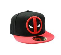 Casquette Snapback Deadpool Logo - Noir - Coton - Licence officielle
