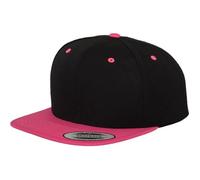 Casquette Snapback - Flexfit - Classic 2-Tone - Noir - Neon Rose - Taille Unique