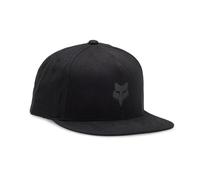 Fox Racing Casquette Snapback Fox Head Homme 98% coton/2% laine Noir Taille unique