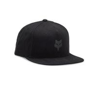 Casquette Snapback Fox Racing Homme 31641-324 - Noir, 98% coton/2% laine, fermeture pression Taille unique
