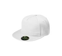 Casquette snapback Malfini Rap 5P 301 Blanc TU