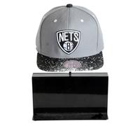 Casquette Snapback - MITCHELL & NESS - Brooklyn Nets - Gris - 100% Coton - Confort Exceptionnel