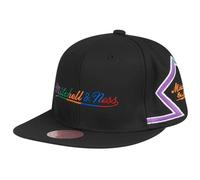 Casquette Snapback - Mitchell & Ness - DIAMOND SCRIPT - Noir / Multi - Logo équipe - Taille unique