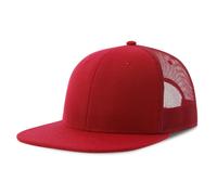 Casquette snapback style trucker Atlantis Headwear Mesh-S Rouge 58 cm