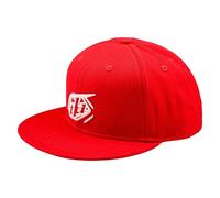 Casquette snapback Troy Lee Designs Flat Bill Badge Rouge TU