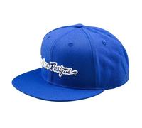Casquette snapback Troy Lee Designs Flat Bill Signature Bleu TU