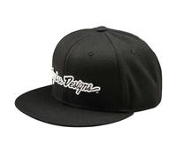 Casquette snapback Troy Lee Designs Flat Bill Signature Noir TU