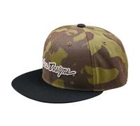 Casquette snapback Troy Lee Designs Flat Bill Signature Vert TU