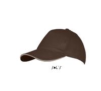 Casquette - Sol's - Long Beach 00594 - 100% coton brossé - 260 g/m² - Visière préformée