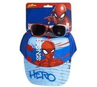 Casquette - SPIDERMAN - Lunettes de soleil - Protection UV - Ajustable - Enfant 3 ans Rouge