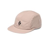 Casquette synthétique Black Diamond 5 panneaux logo d'icône mauve pâle-noir