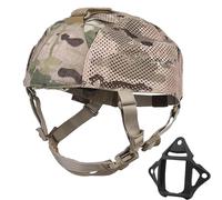 Casquette Tactique Multifonctionnelle Style MC, Chapeau Rembourré, Crochet Réglable, Boucle, Casquette de Combat de Chasse Airsoft, Peut Être Installée, Chapeau Nu NVG