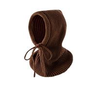 Casquette Tennis Casquette de Ski Chaude et Coupe-Vent pour Femmes, Bonnet de Sport d'hiver tricoté, Thermique, Bavoir à Capuche Béret Chasseur Alpin (Coffee, One Size)