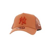 New Era New York Yankees MLB Tonal Mesh Brown A-Frame Adjustable Trucker Cap - One-Size