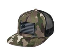 Casquette Trucker À Visière Plate Alpinestars Drapeau Vert camouflage/noirRéglable Vert camouflage,noir