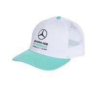 Adidas Mercedes-amg Petronas F1 Team Dna Flatbrim Cap Blanc 54 cm