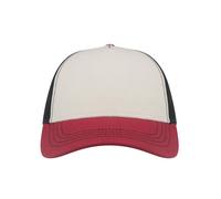 Casquette trucker Atlantis Headwear Rapper Canvas-S Blanc TU