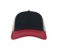 Casquette trucker Atlantis Headwear Rapper Canvas-S Bleu TU