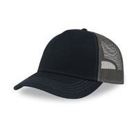 Casquette trucker Atlantis Headwear Rapper Canvas-S Bleu TU