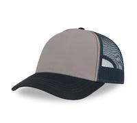 Casquette trucker Atlantis Headwear Rapper Canvas-S Gris TU