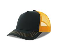Casquette trucker Atlantis Headwear Rapper Canvas-S Jaune TU