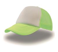Atlantis - Casquette style trucker RAPPER - Mixte (Taille unique) (Jaune fluo / blanc) - UTAB207 Jaune Fluo / Blanc, Jaune fluo / blanc