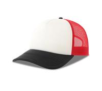 Casquette trucker Atlantis Headwear Rapper-S Blanc 58 cm