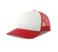 Casquette trucker Atlantis Headwear Rapper-S Blanc 58 cm