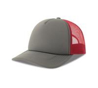 Casquette trucker Atlantis Headwear Rapper-S Gris 58 cm