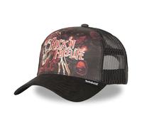 Casquette trucker avec filet bi-matière Loose, Noir Taille TU