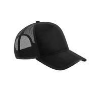 Casquette Trucker Baseball En Suède Et Maille Beechfield Noire Ou Bleue Snapback