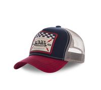Casquette Trucker Bleu - Von Dutch - Square Style - Patch 'Live Fast'