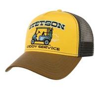 Stetson Casquette Trucker Caddy Service Homme - de Baseball Mesh Snapback, avec visière, Doublure, Doublure Printemps-été Printemps Été Automne Hiver - Taille Unique Marron-Gris