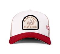 Casquette Trucker Coastal HFT High Lines Offwhite/Vin/Kaki Basecap Surf Mesh