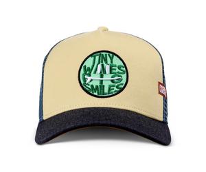 Casquette Trucker Coastal HFT Tiny Waves Khaki/Grey Casquette En Maille Neu