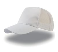 Casquette trucker coton Atlantis Headwear Rapper Blanc TU