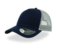 Casquette trucker coton Atlantis Headwear Rapper Bleu TU