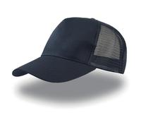 Casquette trucker coton Atlantis Headwear Rapper Bleu TU