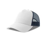 Casquette trucker coton Atlantis Headwear Rapper-S Blanc TU