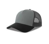 Casquette trucker coton Atlantis Headwear Rapper-S Gris TU