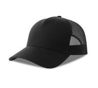Casquette trucker coton Atlantis Headwear Rapper-S Noir TU