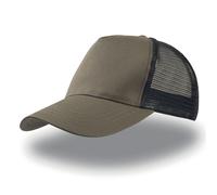 Casquette trucker coton Atlantis Headwear Rapper Vert TU