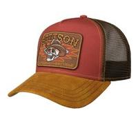 STETSON Casquette Trucker Cowboy Skull Homme - de Baseball Mesh Snapback, avec visière, visière Printemps-été Printemps Été Automne Hiver - Taille Unique Rouge