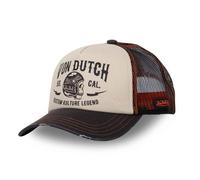 Casquette Trucker Crew - VON DUTCH - Beige / Noir - Filet et autres matériaux - Mixte T1