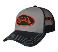 Casquette Trucker Distressed Brim by Von Dutch gris-noir One Size